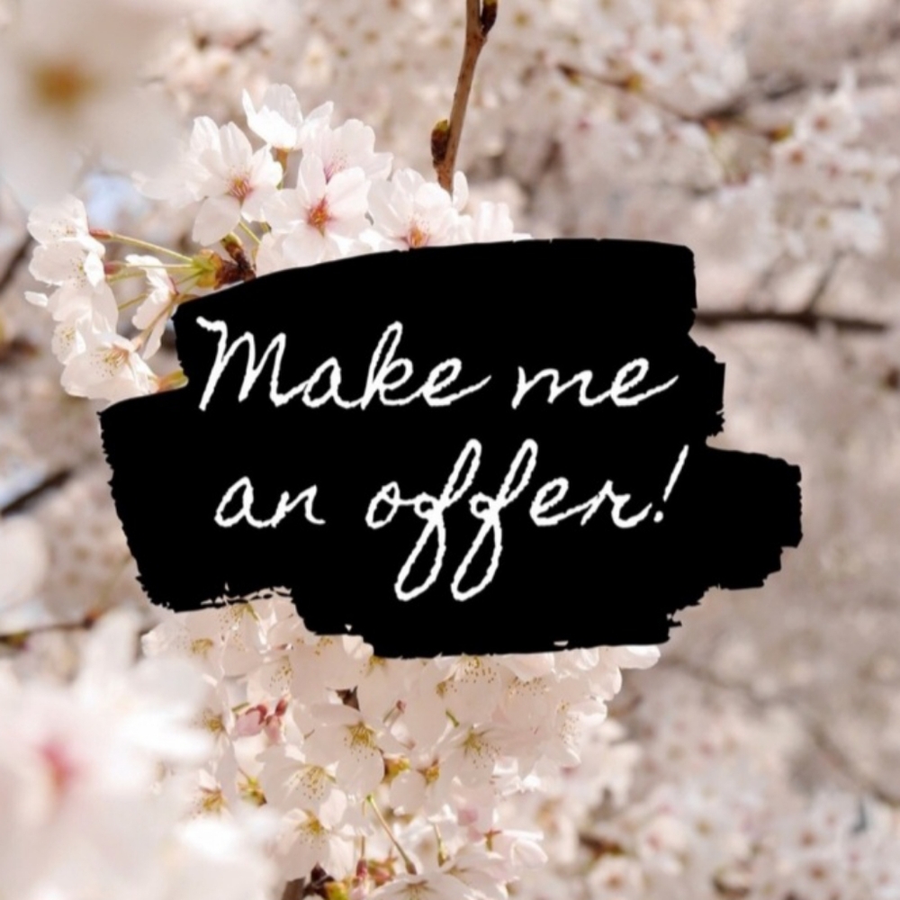 Floral Print with Black Text Overlay